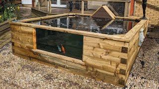 Pond Window Install March 2024 - Sleeper Pond