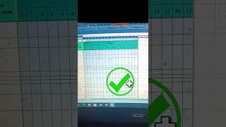 Membuat ukuran kolom sama pada Excel - Cara membuat ukuran baris sama di excel #shorts