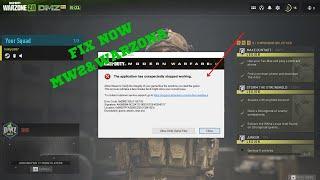 How to fix Warzone 2 Crashing& MW2 Warzone 2 Game Ship exe Fix easy 2 minit 