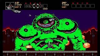 500 Contra Hard Corps All endings Sega Genesis Mega Drive, HD 60fps