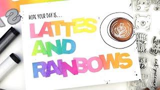 Rainbow Coffee Card With Essentials by Ellen