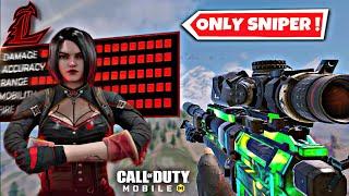 SNIPER ONLY CHALLENGE SEASON 9 WORLD RECORD +WIN| COD MOBILE