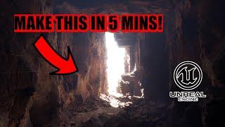 Make This Cave In 5 Minutes | Unreal Engine 5 | Nanite | Lumen |