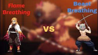 Flame Breathing VS Beast Breathing, Which one is better? (Ro-Slayer)