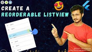 Flutter - Create a ListView that can be reordered by using Reorderable listview builder widget