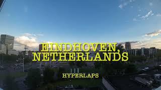 Beautiful Eindhoven Skyline in timelapse