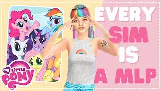 Every Sim is a My Little Pony Character in The Sims 4