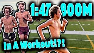High Schooler Drops 1:47 800m Mid-Workout 