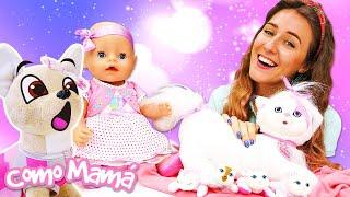 Cuentos de Baby Born Amelia y sus amigos de peluche. Vídeos de Como mamá. Juguetes para niños.