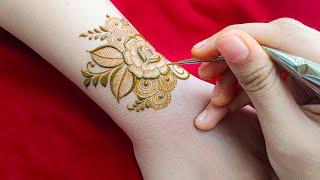 Intricate Floral Mehendi Design | Rose Henna Design| Meher's Henna