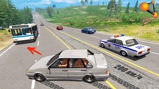 НЕУПРАВЛЯЕМЫЙ ЗАНОС! ШКОЛЬНИК БЕЗ ПРАВ УГРОБИЛ ДРУЗЕЙ  | BeamNG.drive