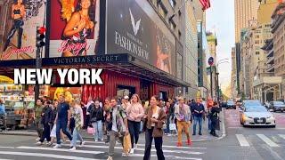 New York City Midtown Manhattan Virtual Walking Tour 4K NYC Rush Hour Walk 2024