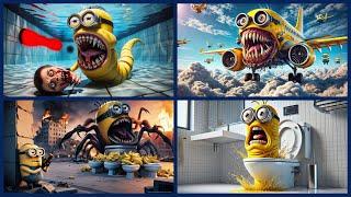 All Minion Head Eater Infected Sky Monsters In One Video 2024 | MINION.EXE Story of Transformation.