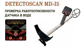 Проверка работоспособности датчика металлоискателя DetectoScan MD-i5  в воде