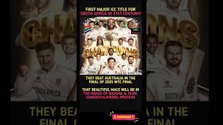 FIRST MAJOR ICC TITLE FOR SOUTH AFRICA IN 21ST CENTURY!