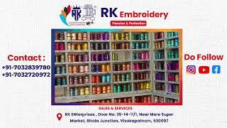 RK Enterprises RK Best Sales Services Computerized Embroidery Machine Visakhapatnam V- Plus Threads