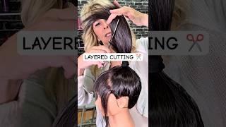 Layered Hair Cut #haircut #haircutting #hairtransformation #beauty #layeredhaircut #shortsfeed