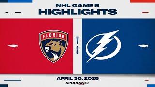 NHL Game 5 Highlights | Panthers vs. Lightning - April 30, 2025