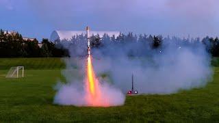 Propulsive Landing Model Rocket Attempts