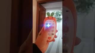 CUTEST CARROT LEARNING PHONE #cutecarrot #phonetoy #soundeffects #raingutters #shortsvideo #toy