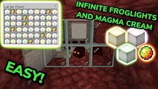 SIMPLE 1.21 AUTOMATIC FROGLIGHT FARM TUTORIAL in Minecraft Bedrock (MCPE/Xbox/PS4/Switch/PC)