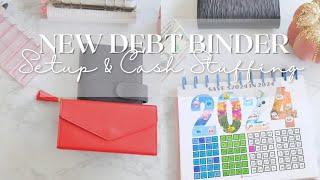 NEW DEBT BINDER Setup and Cash Stuffing | Happy Mail