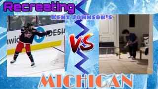 Recreating Kent Johnson’s Michigan Hockey Move!    ( BenPlayz ) #hockey #michigan #kentjhonson