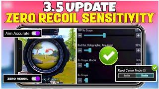 I Make A Perfect ZERORECOIL Sensitivity For All Devices 3.4 Update Best BGMI Sensitivity Settings