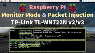 [Raspberry Pi] How to enable Monitor Mode and Packet Injection on TP-Link TL-WN722N v2/v3