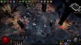 [ POE 3.12 ] Saqawal's Tornado VS Simulacrum wave 20 double bosses spawn