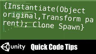 Instantiate GameObject in unity You can Clone or spawn objects with this C# code line.