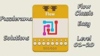 Puzzlerama Solutions - Flow Classic Easy ( Level 01-20 )