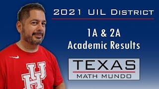 UIL Academics District Results 2021 Class 1A & 2A, Commentary and Analysis.