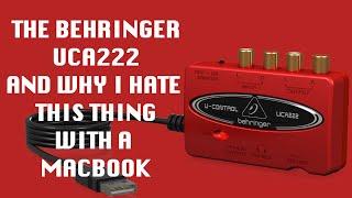 Behringer UCA222 USB Audio Interface with a Mac Review!