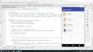 Custom ListView with Item Click Listener  | Android Studio | Java