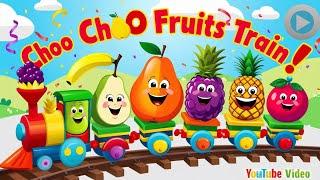 "Choo Choo Fruit Train!  Sing Along & Dance to the Most Fun Nursery Rhyme for Kids!"