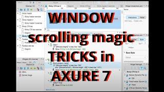 WINDOW scrolling magic TRICKS in AXURE 7 | David Fennell