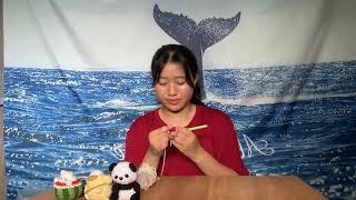 Knitting helps us practice perseverance, let's knit a wool teddy bear Part 3