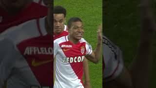 Mbappé 1st goal in Ligue 1  #ligue1 #football #mbappe #monaco