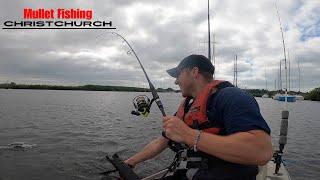 Kayak Fishing UK - Mullet Fishing With Mepps Spinners And Ragworm At The Iconic Christchurch