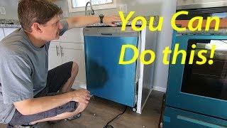 Install a dishwasher for the first time - Step by step instructions