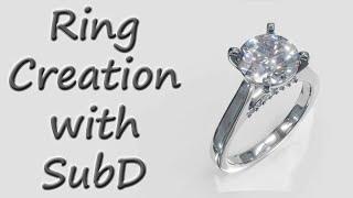 Rhino SubD - Creating a ring with SUBD. (2x)