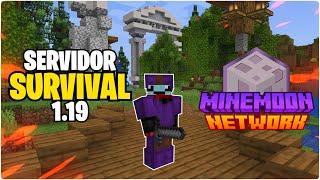 SERVIDOR SURVIVAL para Minecraft Bedrock/Java 1.19 | Minemoon Network 