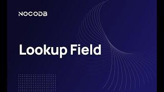 Understanding the Lookup Field in NocoDB