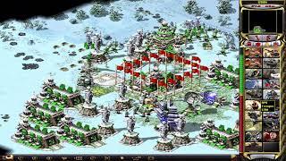 Red Alert 2  game Russia vs 7 brutal enemies with   Tesla Tank