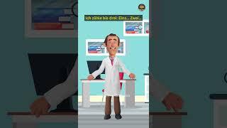 Scared at the Dentist?!  | Funny German A1 Conversation for Beginners #deutsch #sprechen