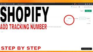  How To Add Tracking Number In Shopify Order 