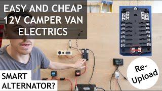 CHEAP EASY 12V Camper Van ELECTRICS (REUPLOAD) - How To