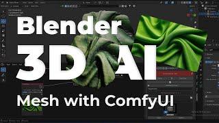 Generate 3D Mesh from 2D Image in Blender and ComfyUI Desktop