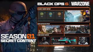 ALL NEW SECRET CONTENT IN BO6 Season 1 UPDATE! (Rewards, Redacted Skin, Easter Eggs,) - Black Ops 6